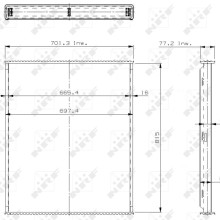 Radiator Core NRF 29575 OE Ref 9405000403 NRF