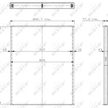 Radiator Core NRF 29578 OE Ref 9425001203 NRF