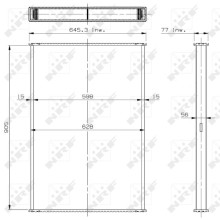 Radiator Core NRF 29586 OE Ref 1265523 NRF