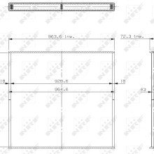 Radiator Core NRF 29587 OE Ref 1327249 NRF