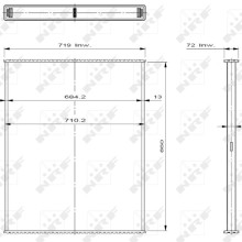Radiator Core NRF 29598 OE Ref 1365371 NRF