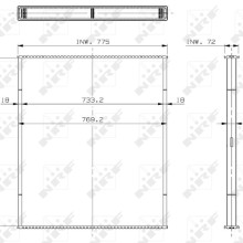 Radiator Core NRF 29599 OE Ref 393433 NRF