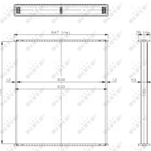 Radiator Core NRF 29605 NRF