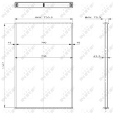 Radiator Core NRF 29608 OE Ref 81061016439 NRF