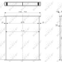 Radiator Core NRF 29610 NRF