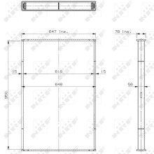 Radiator Core NRF 29679 OE Ref 1760776 NRF