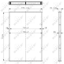 Radiator Core NRF 29698 OE Ref 41214447 NRF