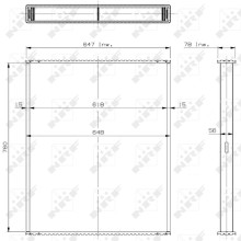 Radiator Core NRF 29704 OE Ref 8351210000 NRF