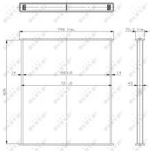 Radiator Core NRF 29706 OE Ref 5010315202 NRF