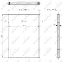 Radiator Core NRF 29725 OE Ref 5001867210 NRF
