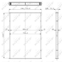 Radiator Core NRF 29726 OE Ref 5010619446 NRF