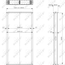 Radiator Core NRF 29728 OE Ref 4798013 NRF