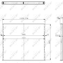 Radiator Core NRF 29739 NRF