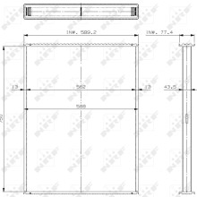 Radiator Core NRF 29745 OE Ref 1403169 NRF