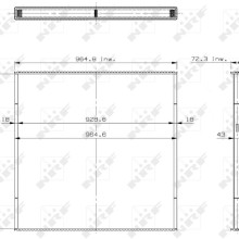Radiator Core NRF 29770 OE Ref 81061016480 NRF