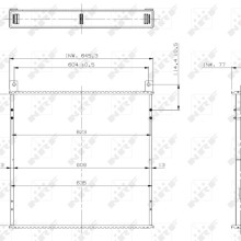 Radiator Core NRF 29873 OE Ref 81061016492 NRF