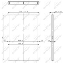 Radiator Core NRF 29885 OE Ref 0005010601 NRF