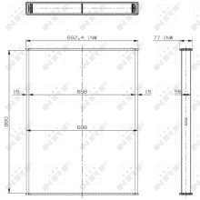 Radiator Core NRF 29889 OE Ref 8351146000A NRF