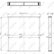 Radiator Core NRF 29891 OE Ref 81061016418 NRF