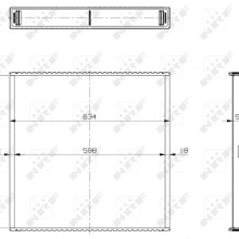 Radiator Core NRF 29893 OE Ref 0025011401 NRF