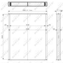 Radiator Core NRF 29908 OE Ref 81061016451 NRF