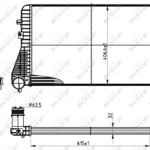 Intercooler NRF 30316 OE Ref 1K0145803AF NRF