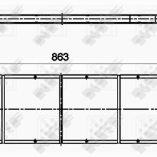 Intercooler NRF 30354 OE Ref 7E0145804B NRF