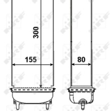 Intercooler NRF 30460 OE Ref 0384N7 NRF