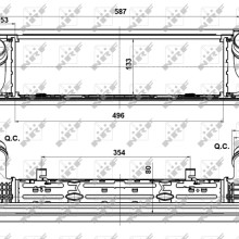 Intercooler NRF 30482 OE Ref 17517600530 NRF