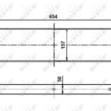 Intercooler NRF 30513 OE Ref 14461BB30A NRF