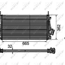 Intercooler NRF 30796 OE Ref 1302647 NRF