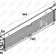 Intercooler NRF 30798 OE Ref 0384K1 NRF