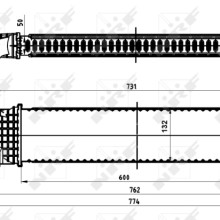Intercooler NRF 30870 OE Ref 1231015 NRF