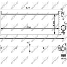 Intercooler NRF 30910 OE Ref LR017950 NRF