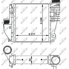 Intercooler NRF 30924 OE Ref 3637170 NRF