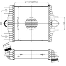 Intercooler NRF 30988 OE Ref LR036432 NRF