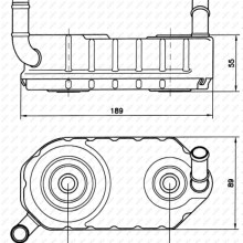 Oil Cooler (AT) NRF 31004A OE Ref 096409061 NRF