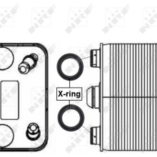 Oil Cooler (AT) NRF 31076 OE Ref 1439112 NRF