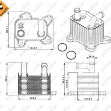 Oil Cooler (AT) NRF 31342 OE Ref 5650345