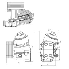 Oil Filter Housing NRF 31847 OE Ref 03P115389 NRF