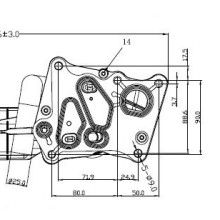 Oil Filter Housing NRF 31874 OE Ref 2711801410 NRF