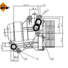 Oil Filter Housing NRF 31876 OE Ref 03N115389P NRF