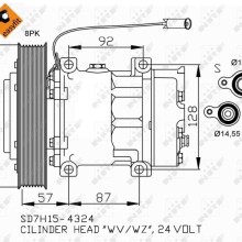 AC Compressor NRF 32700 OE Ref 20587125 NRF
