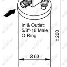 AC Dryer NRF 33116 OE Ref 1282786 NRF