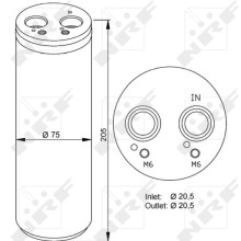AC Dryer NRF 33205 OE Ref 4F0820191A NRF
