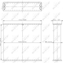 Radiator Core NRF 339 NRF