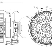 Interior Blower NRF 34273 OE Ref 1608175880 NRF