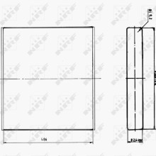 Radiator Core NRF 34440 OE Ref 1338328 NRF