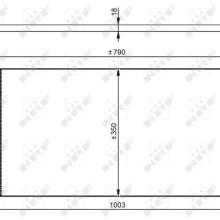 AC Condenser NRF 350043 OE Ref 1854555 NRF