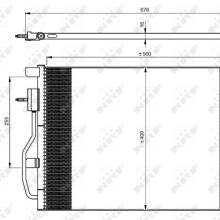 AC Condenser NRF 350044 OE Ref 1850272